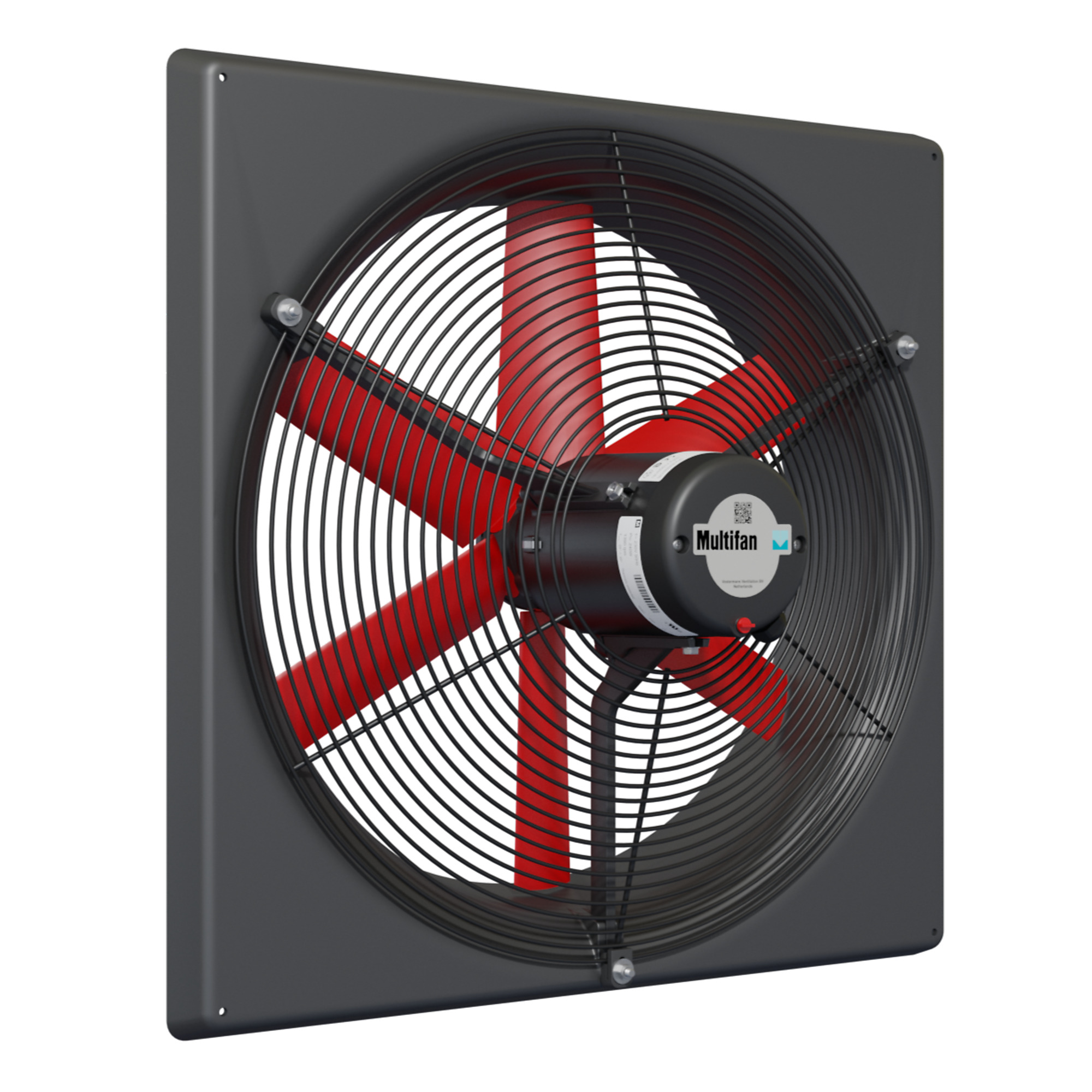 Multifan Panel Fan with Intake Guard, 20in., 4900 CFM, 1/2 HP, 240 Volt, Model# V4E50K-240V